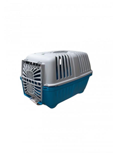 Зручна переноска для собак та котів PRATIKO 1 plast. BLUE до 12 кг Фото