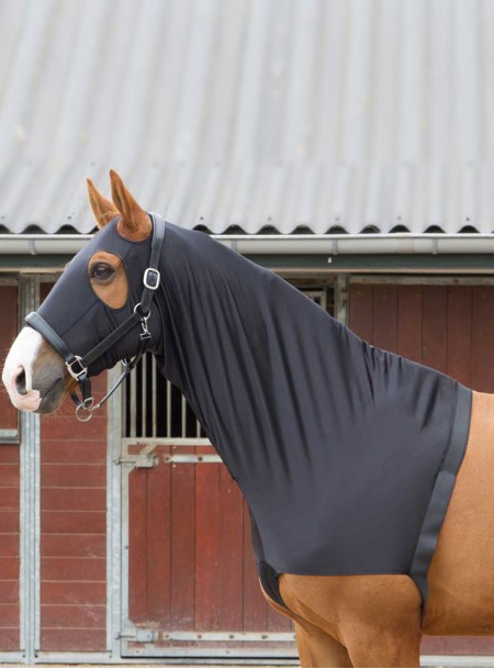 Захисна маска для голови та шиї коня від компанії Harry's Horse Фото