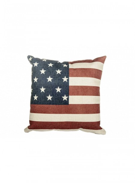 Квадратна декоративна подушка НКМ Stars & Stripes 45*45 см з поліестеру та хлопку Фото