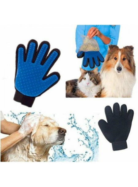 Рукавичка для вичісування шерсті з домашніх тварин Pet Brush Glove Фото
